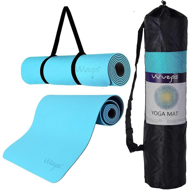 Yoga Mat / Esterilla De Yoga Suave Confort Blue Sky Blue 183 CM 1 Yoga Mat / Esterilla De Yoga Suave Confort Blue Sky Blue 183 CM