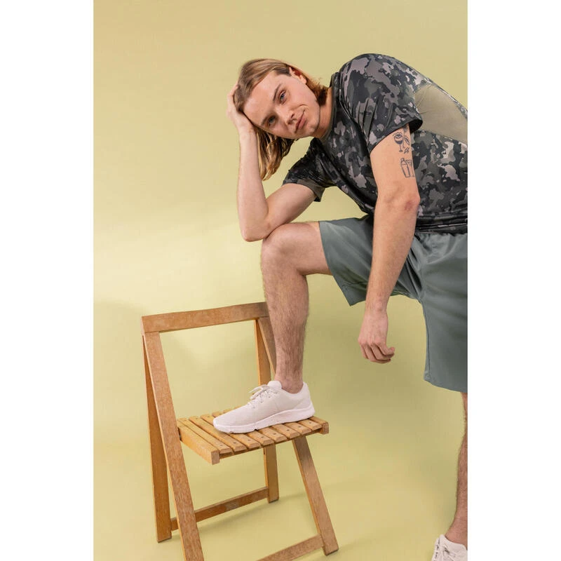 ZAPATILLAS DE FITNESS HOMBRE 100 2.0 BEIGE BLANCO ROTO 3 ZAPATILLAS DE FITNESS HOMBRE 100 2.0 BEIGE BLANCO ROTO - Imagen 3