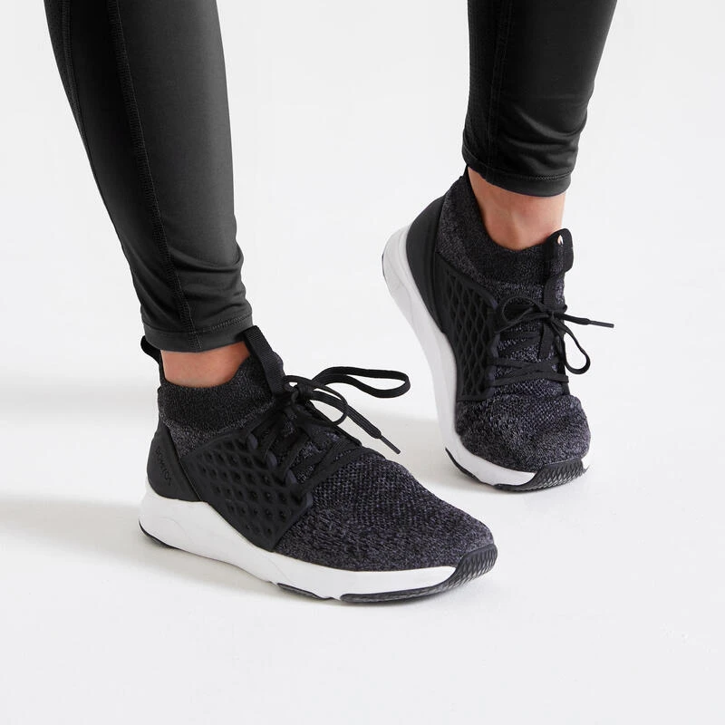 Zapatillas Fitness Domyos 520 Mujer Negro 2 Zapatillas Fitness Domyos 520 Mujer Negro - Imagen 2